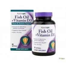 Natrol Fish Oil & Vitamin D3 90 . .